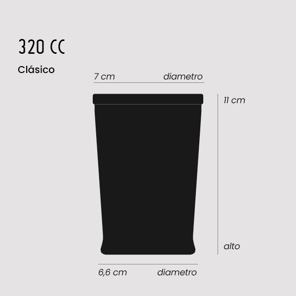 Vasos de Gallo Clásico 320 ml – Set de 6