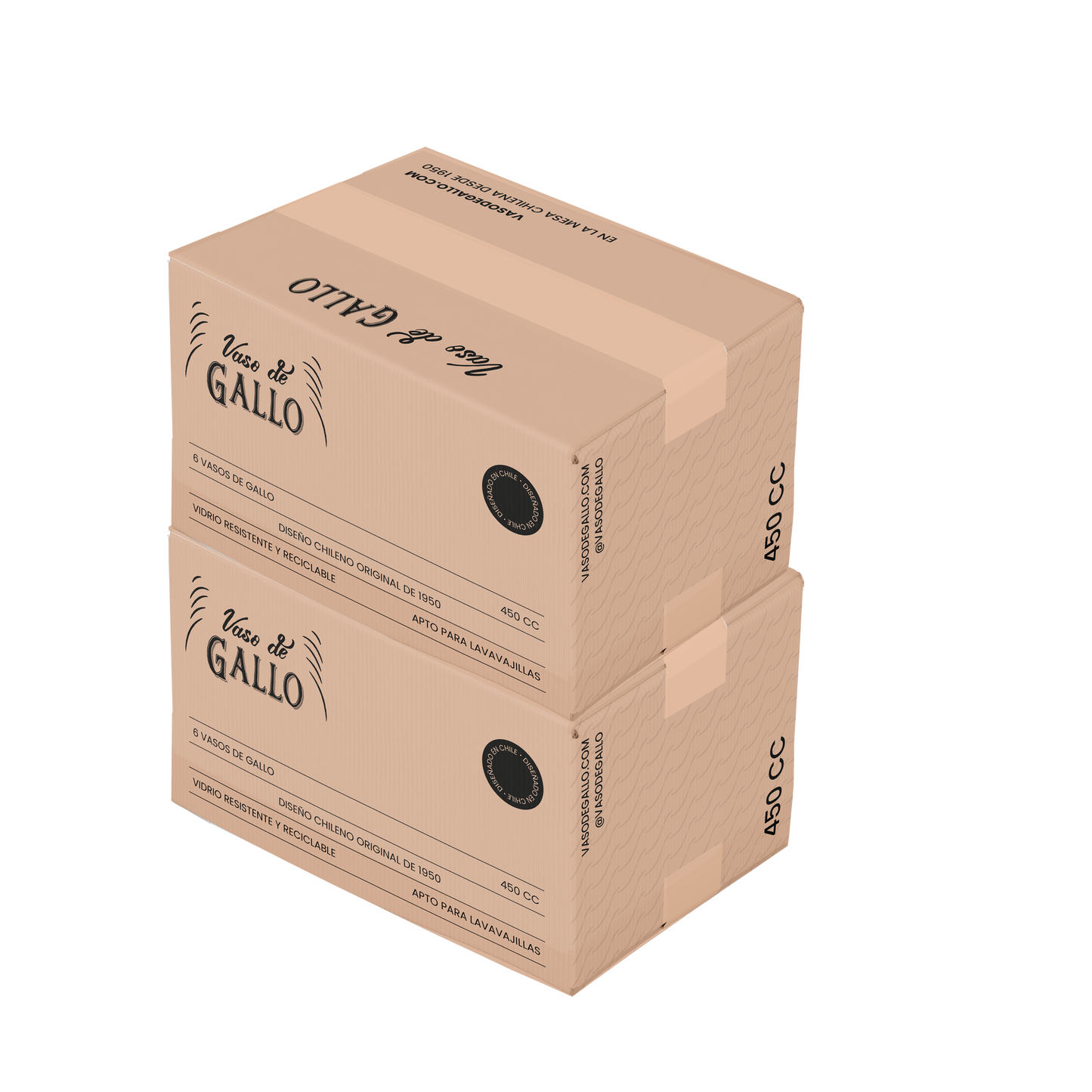 Vasos Gallo Agranda’o 450 ml – Set de 12