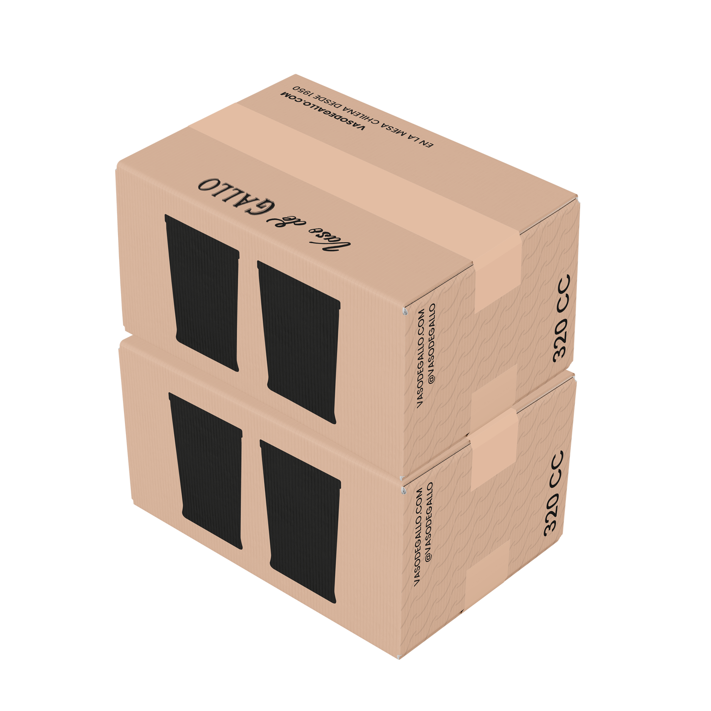 Vasos de Gallo Clásico 320 ml – Set de 12